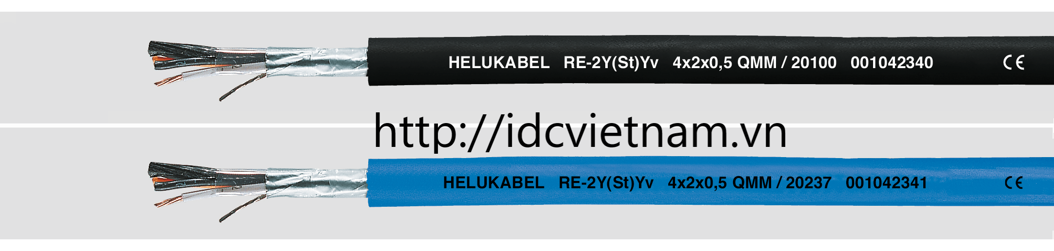 Helukabel RE-2Y(St)Yv 1x2x0,5mm2 BU (20235)